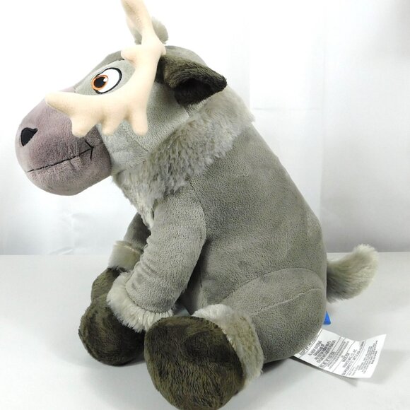 Disney's FROZEN SVEN Plush Stuffed Sitting Reindeer Moose Gray 15-16" High 2015 - Picture 4 of 8